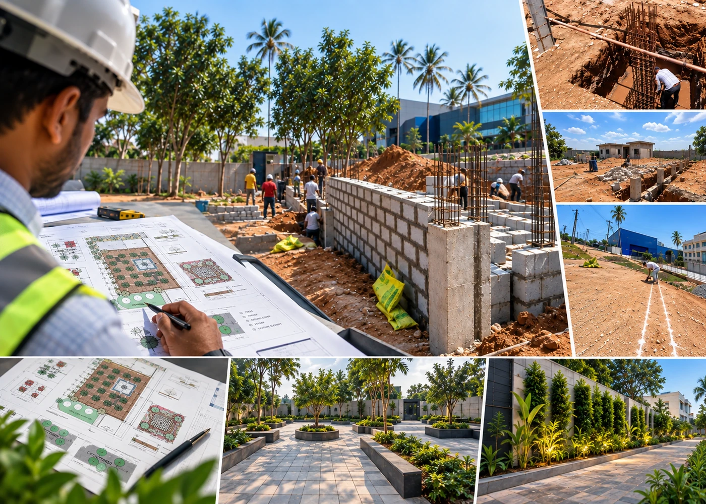 DICE PMC site supervision, drawing coordination and construction progress review in Hyderabad