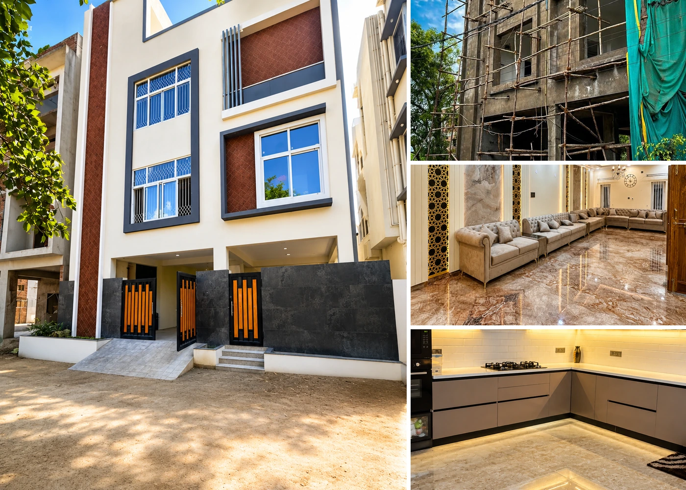 Jana Chetanya Rajendranagar G+2 complete construction and interior project by DICE in Hyderabad