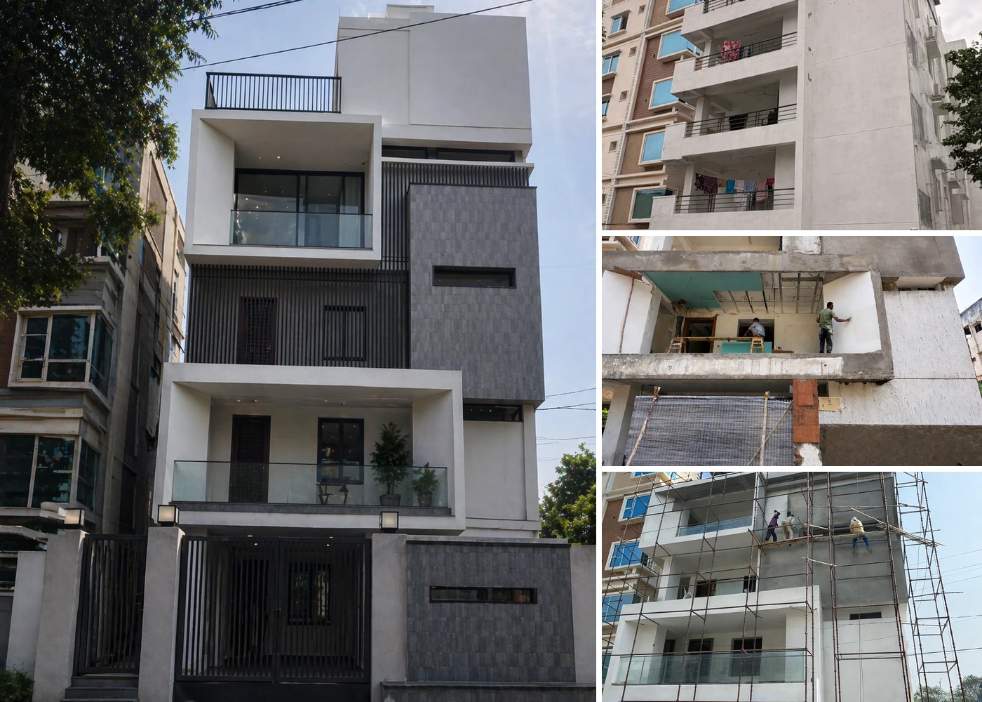 Sun City facade renovation project by DICE in Hyderabad